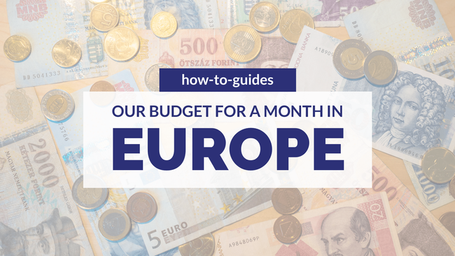 travel europe for a month cost