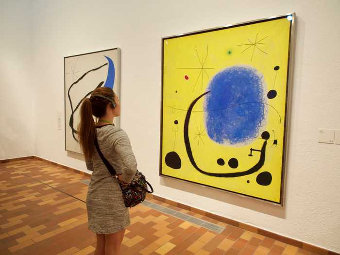 miro museum sydney yellow painting