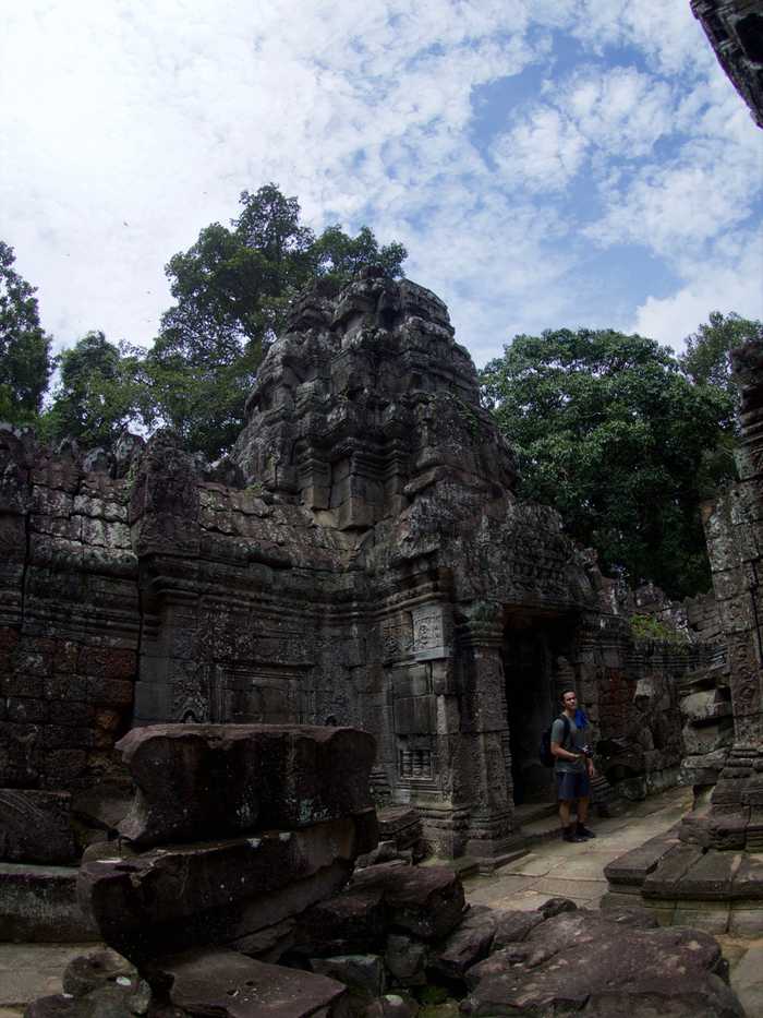 The courtyard of the temple