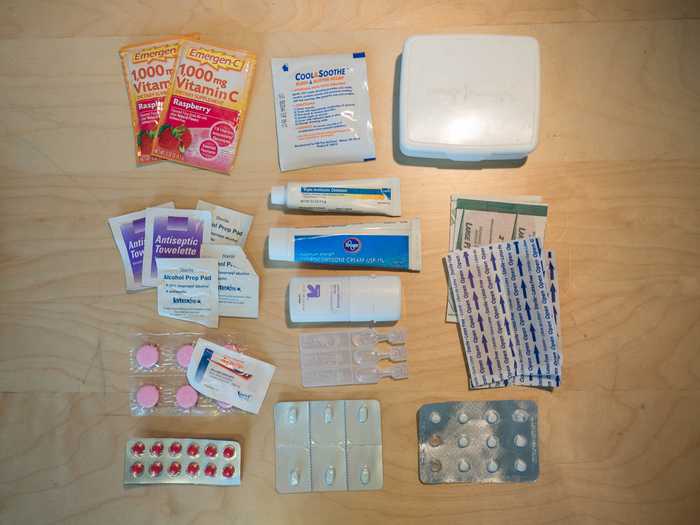 medicine travel pack sick exploded