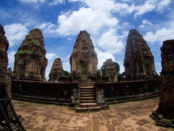East Mebon Temple pillars