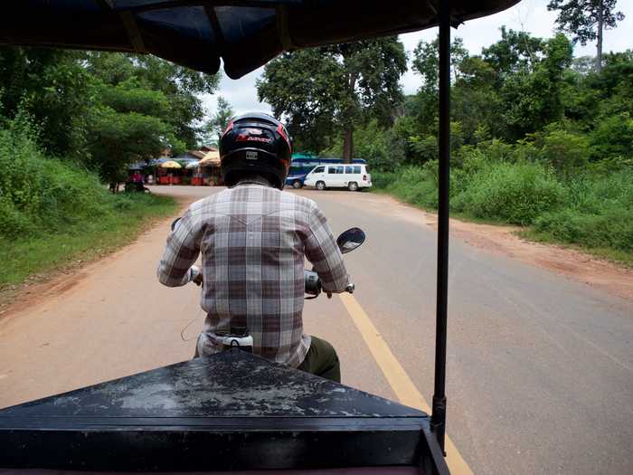 Our ride through the temples