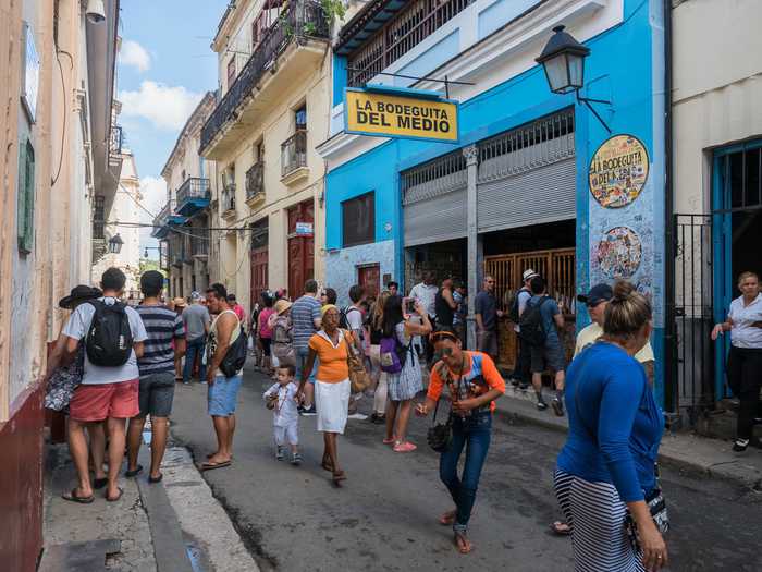Busiest bar in Havana
