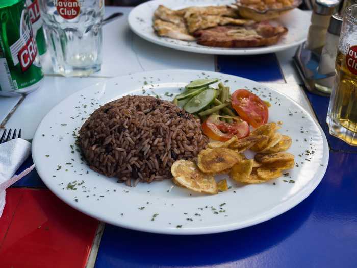 Rice and banana chips