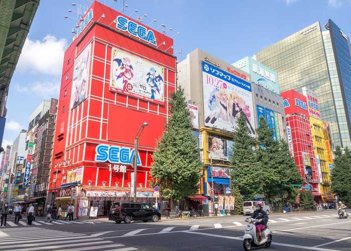 Sega building in Akihabara