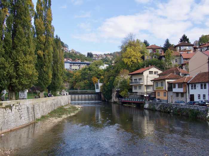 The river that flows through Sarajevo