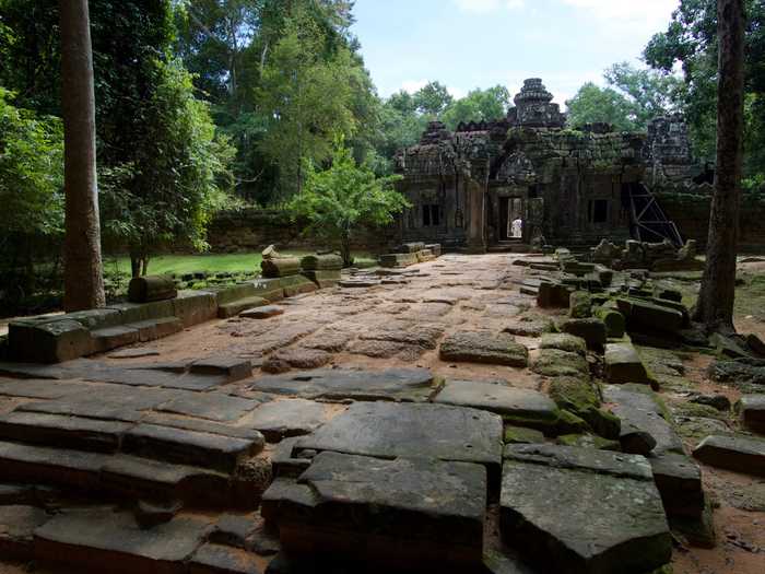 The front entrance to the temple