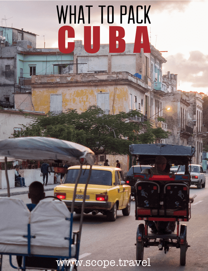 Pinterest cuba packing list