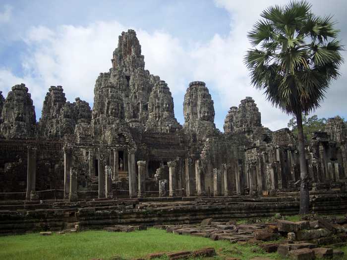 Bayon Temple has faces carved everywhere