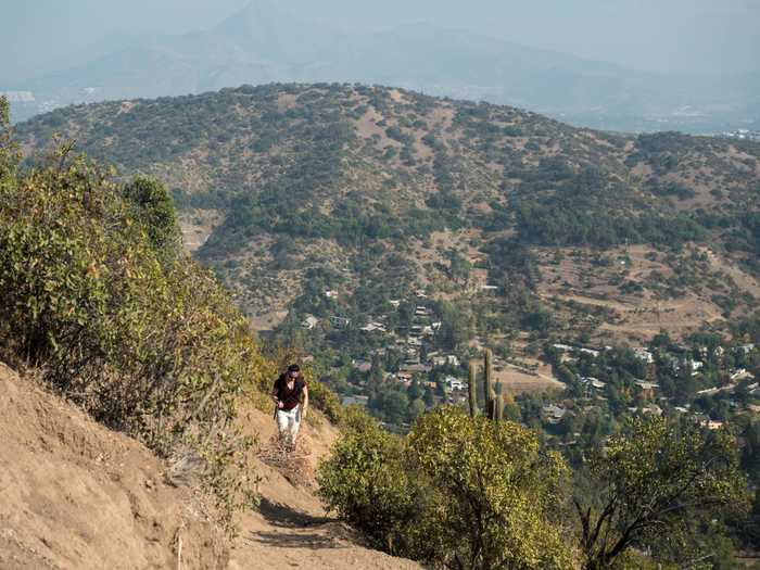 Narrow and steep trails