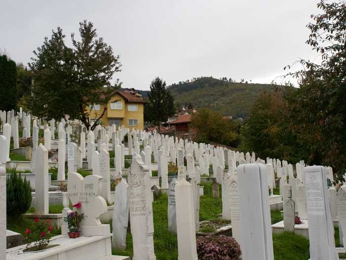 Cemetery in Sarajevo
