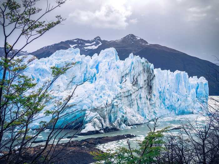 Perito Moreno Glacier in El Calafate Argentina.
