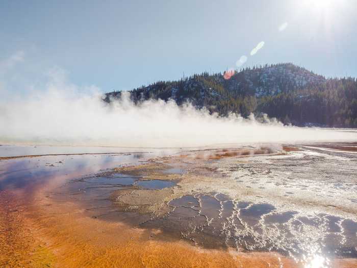 Edges of the Grand Prismatic Spring