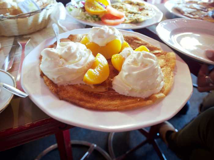 Breakfast at a nearby restaurant