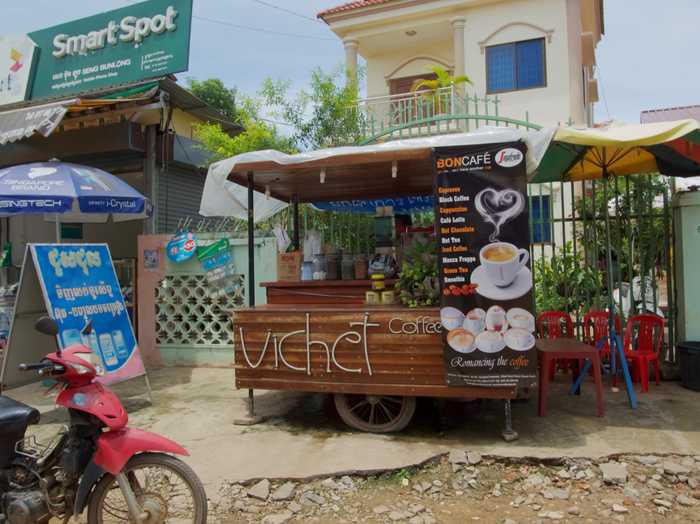 Cambodia Coffee Cart