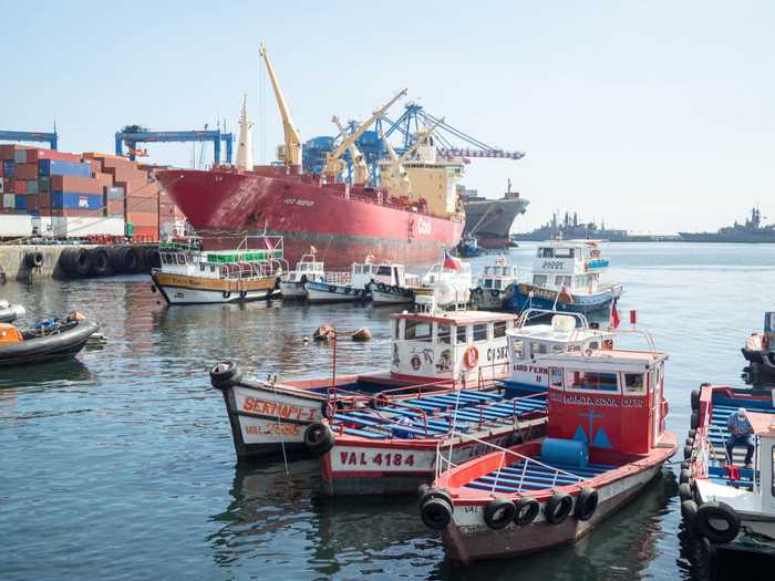 Valparaiso is an active port