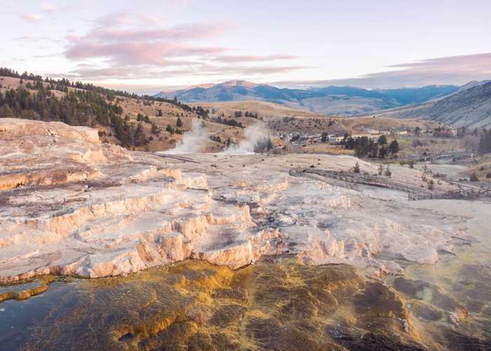 Early mornings in Yellowstone.