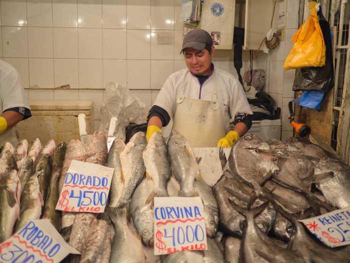 chile santiago fish mercado central