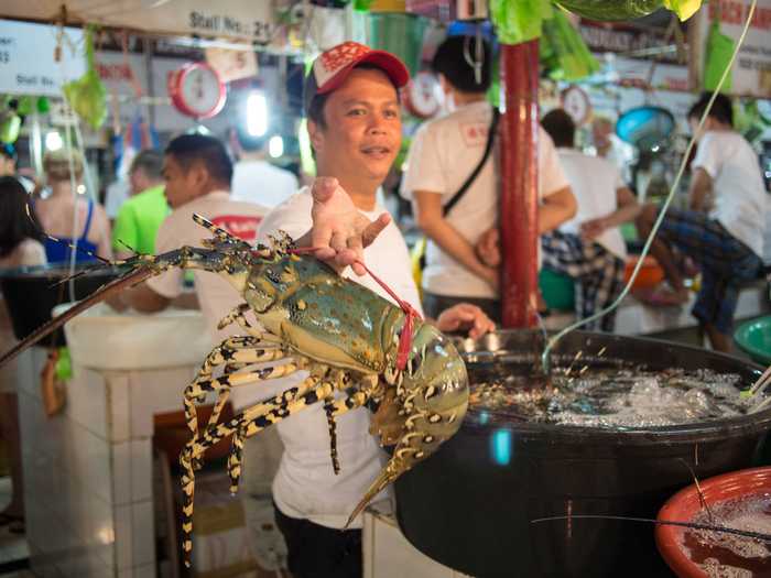 Huge lobster for sale