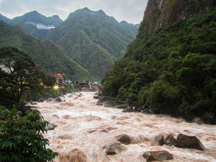 Urubamba River outside of Aguas Calientes