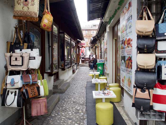 Small shops in the alleyways