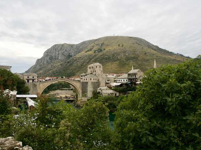 View of old town Mostar