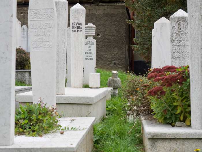 A cemetery in Sarajevo
