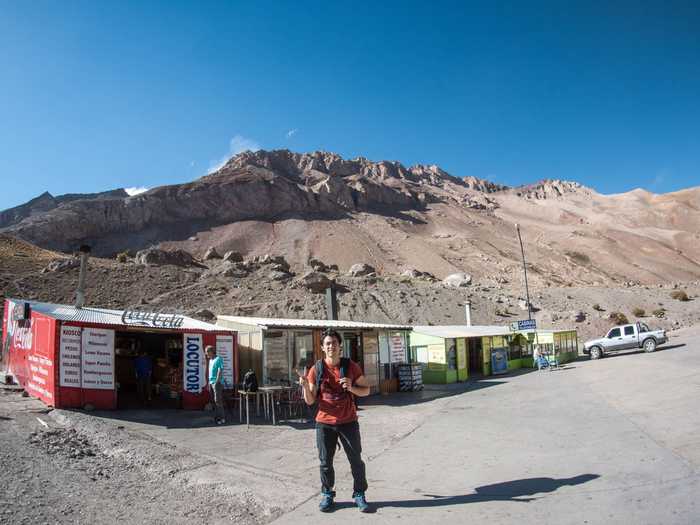 Border bus stop shops and restaurants