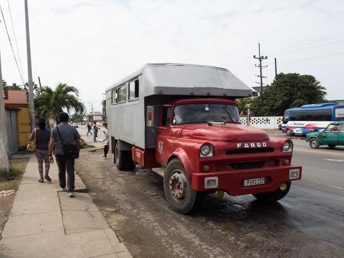 This bus ride cost 5CUP from Santa Marta to Varadero.