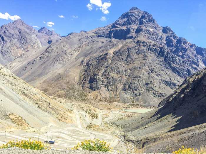 hairpin turns on the way to Mendoza